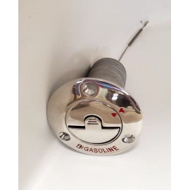 Premier Marine Heavy Duty 316 Stainless Steel Gasoline Deck Fill 1-1/2" OD