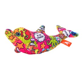 Wild Republic Message from The Planet Mini, Dolphin, Stuffed Animal, 5 inches, Gift for Kids, Plush Toy, Made from Spun Recycled Water Bottles, Eco Friendly, Child’s Room Decor