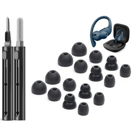 8 Pair Replacement Ear tip for Powerbeats Pro, Beats Earbuds Replacement Tips,Wireless Earphone Headphones, Silicone Earbuds Buds Set with Cleaning kit