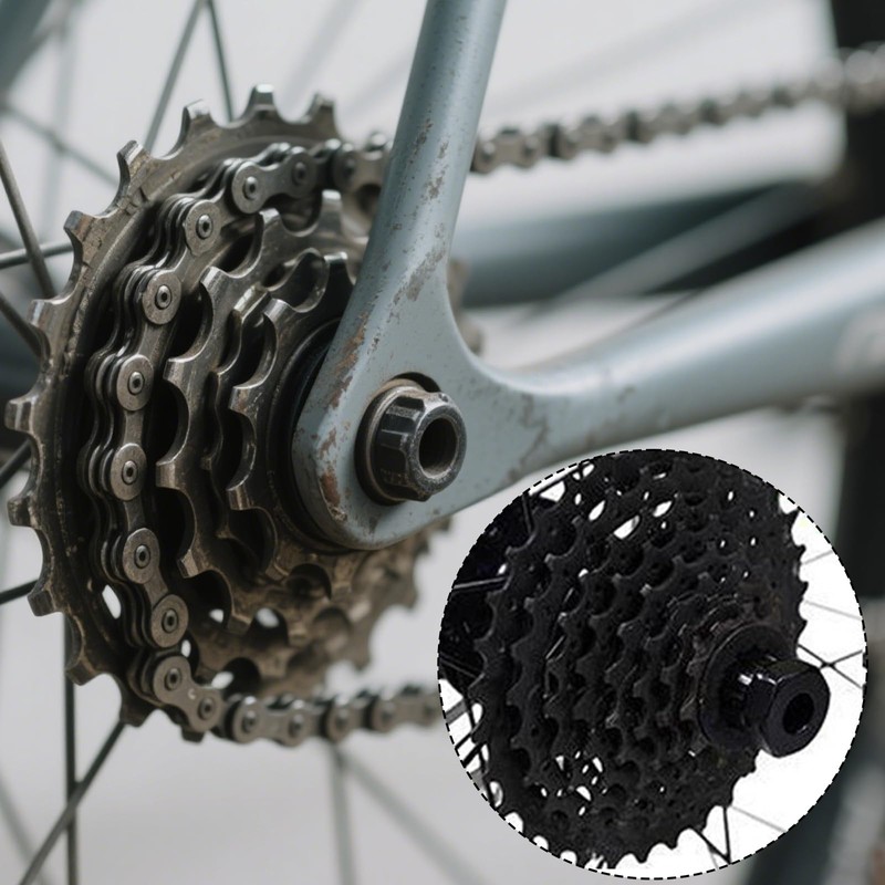 Freewheel Cassette Removal Tool, Bicycle Compatibility with Shimano, ATX, Hub