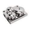 Stainless Steel Nail Powder Holder Thickening Sturdy Dustproof Smooth Surface
