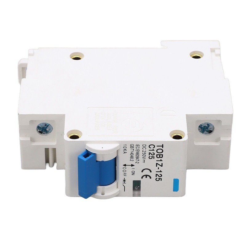 DC Circuit Breaker 1P 125A 250V DIN Rail Mounted Arc