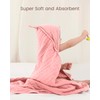 FAVERDIIY Hooded Baby Towels for Newborn, 35x35 Inch 3 Pack