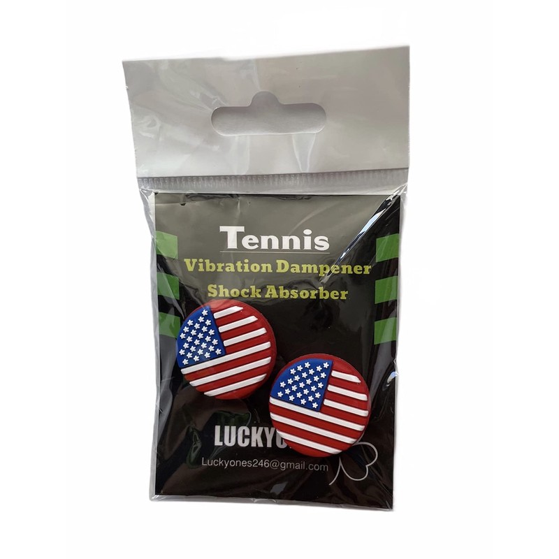 USA Flag Vibration Dampener, Tennis 2 Pack
