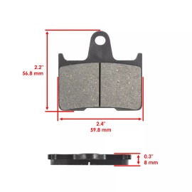 Celox Rear Brake Pads for Kawasaki ZG1400 Concours 14 ABS 2008-2018 / 43082-0055