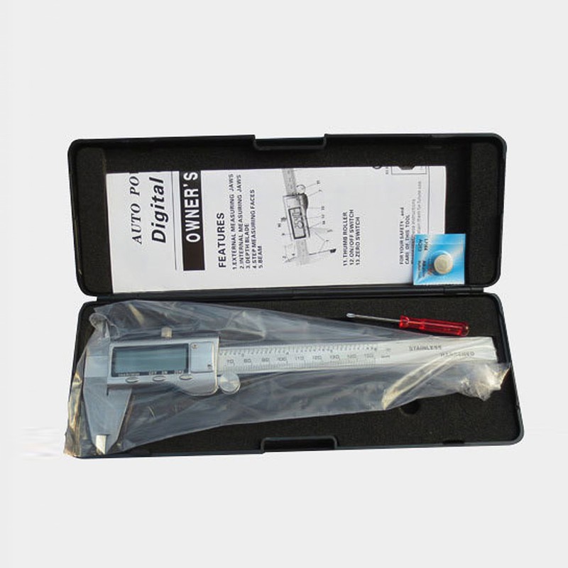Electronic Digital Vernier Caliper Stainless Steel Measuring Tool 150mm Metric