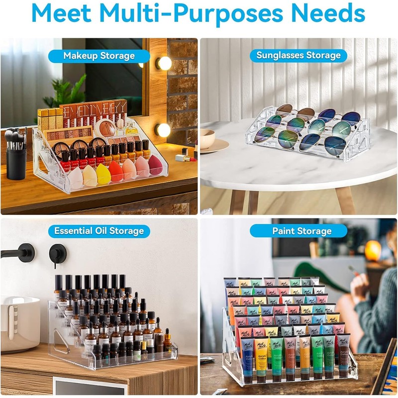 Pero Pero Nail Polish Organizer Acrylic Display Rack for Nail