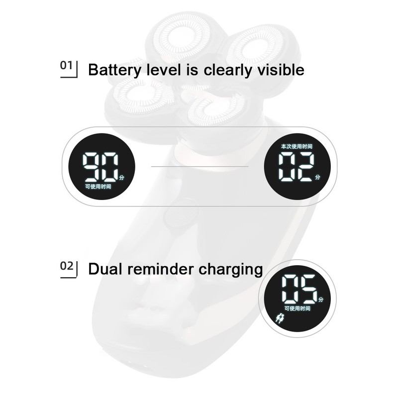 Electric Shaver Multifunctional USB Rechargeable Hair Beard Trimmer for Men
