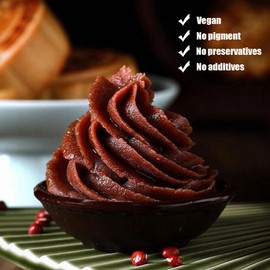 SXET Sweet Red Bean Paste, 500g/17.63oz Adzuki Bean Paste, Sweetened Bean Pastes for Moon Cakes, Mochi, Asian Desserts, Baked Goods (500g / 17.63oz)