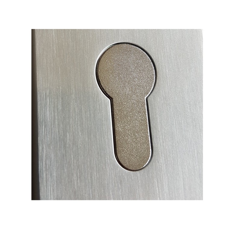 Adjustable Blind Cylinder - 35-154 mm - Matt Nickel-Plated