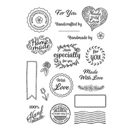 arriettycraft Valentine Day Handmade Heart Shaped Stamp for Card Making Clear Stamps Rubber Stamps Scrapbooking