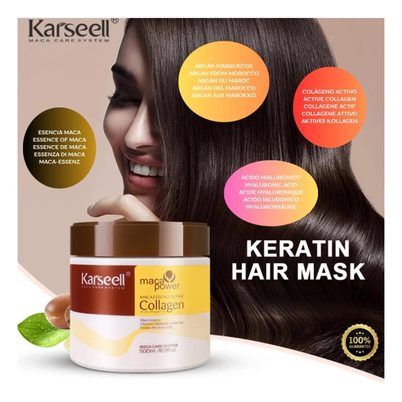 Tratamiento Capilar Karseell Collagen Deep Repair Con Aceite