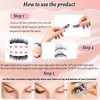 Magnetische Wimpern Set 3D – 4 Paare Falsche Wimpern Wiederverwendbar,
