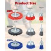 AOKLIT 18 Pack Nylon Filament Abrasive Wire Brush Wheel &