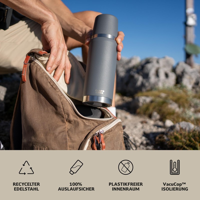 Campo Libre. Jaco Thermos Flask 1 L, 750 ml, 500