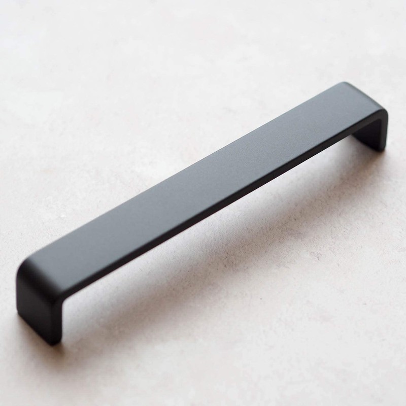 192mm Dark Grey/Titanium D Shape Handle for Kitchen Cabinets |