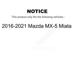 Front Semi-Metallic Disc Brake Pads NWF-PRM1379B For 2016-2021 Mazda MX-5 Miata Brembo Brakes