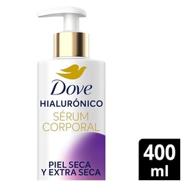 DOVE Srum Corporal en Crema Dermo Renovador con cido Hialurnico que repara y previene 5 signos de la resequedad para piel seca y extra seca 400 ml