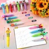 50Pcs 4-in-1 Multicolor Ballpoint Pens All In One Mini Cute