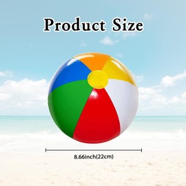 Ycfish 4 Pcs Beach Ball pool toys, Inflatable Beach Toys, Holiday Swimming Pool Party Toys beach balls inflatable water balloons Toys for Outdoor Activity, Water Games, Swimming Pool Beach
