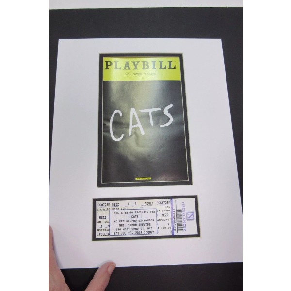 Unbranded Picture Framing Mat CUSTOM ORDER Playbill mats WHITE with