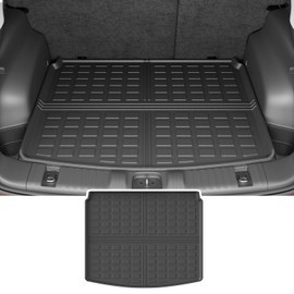 powoq Cargo Mat Compatible with 2017-2025 Jeep Compass TPE Rear Trunk Mat Cargo Liners Replacement for 2017 2018 2019 2020 2021 2022 2023 2024 2025 Jeep Compass Accessorie (Rear Trunk Mat)