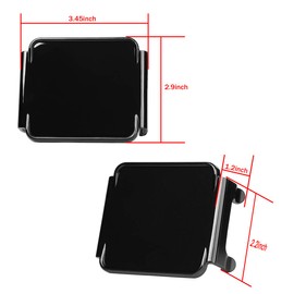 SWATOW INDUSTRIES 3 Inch Black LED Pod Covers 2PCS Square LED Light Bar Covers LED Cube Covers Protective Polycarbonate Light Bar Lens Covers