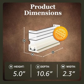 Vertical Spice Narrow Spice Rack -Sliding Spice Jars Organizer - Pantry Organizers & Storage - Slide Out Drawers for Kitchen Cabinets - Seasoning Caddy (2.3" W x 5.0" H x 10.6" D, Partially Assembled)