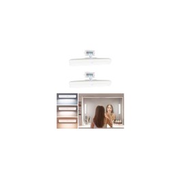 EZVALO 2 Pack Wireless Makeup Light, Rechargeable Vanity Lights for Mirror with 3 Color Modes, Stepless Dimming, Touch Control & Adjustable Angle, Cordless Bathroom Mirror Light, Gift for Women