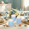 Immeiscent Coastal Starfish Seashell Pillar Candles Set of 3 Light