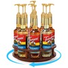 THYGIFTREE Large Rotating Coffee Syrup Organizer 9 Bottles Coffee Syrup