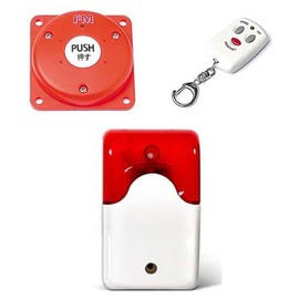 Wireless Emergency Switch-2 / Wireless Strobe Siren / Wireless Emergency Bell / Emergency Call System / Panic Button