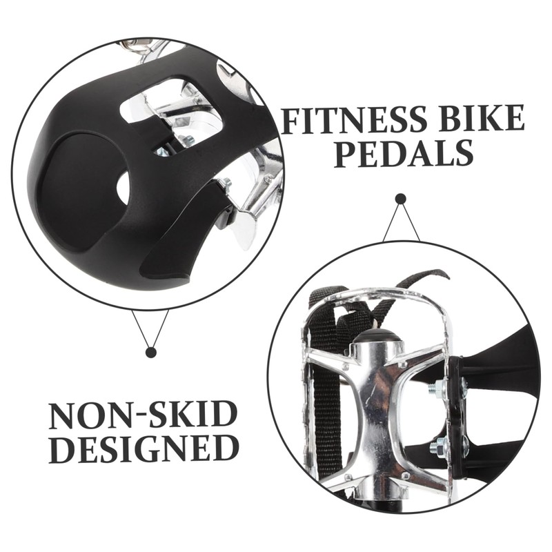 WHAMVOX 1 Pair Dynamic Skid Exercise Bike Pedals Lightweight with