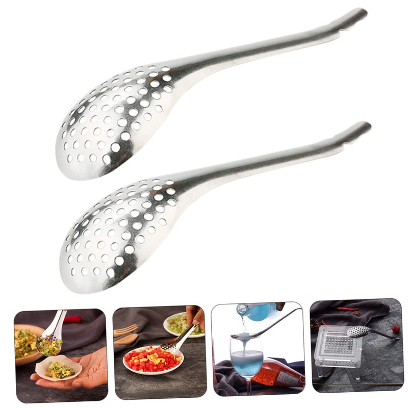 Alipis 3 Sets 3 Pcs Spherification Spoons Strainer Spoon Set