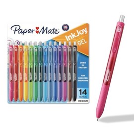 Paper Mate Bolígrafos de gel coloridos - Bolígrafos de gel InkJoy de punta media (0.7 mm). Perfectos para escritura y bocetos de colores vibrantes con