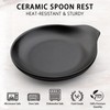 VanlonPro Ceramic Spoon Rest, 5 Inch Spoon Holder for Stove