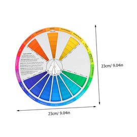 SHINEOFI 2Pcs Gradient Color Wheel for Drawing and Art Class Durable Color Learning Tool for Makeup Blending Painting and Creative Color Matching