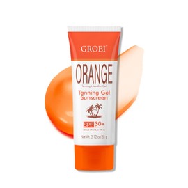 GROEI Tanning Intensifier Gel SPF 30 – Broad-Spectrum Sunscreen Gel with Fast-Absorbing Formula, Hydrating Bronzing Complex, for Beach, Pool & Outdoor Sports – 3.12 oz