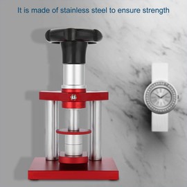 Watch Press, 18mm to 50mm Watch Back Case Screw Type Closer With 20 Dies Watchmaker Press Tool Set Professional Watch Crystal Bezel Press Watch Repair Tools Watch Press Kit