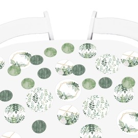 Big Dot of Happiness Boho Botanical - Greenery Party Giant Circle Confetti - Party Decorations - Large Confetti 27 Count