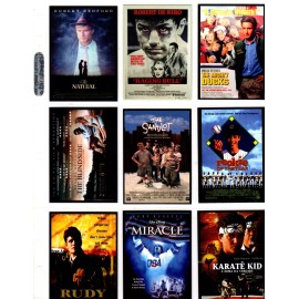 THE BEST  SPORTS MOVIE  EVER MADE   CUSTOM TRADING CARD 36 CARDS SERIES SET