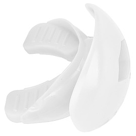 Protector Bucal de Fútbol, ​​Protector Bucal Seguro No Tóxico con Cordón para Jóvenes para Fútbol para Adultos para Hockey para Lacrosse (WHITE)