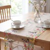 Windkream Embroidered Lace Table Runner Spring Summer Floral Tulle Trim
