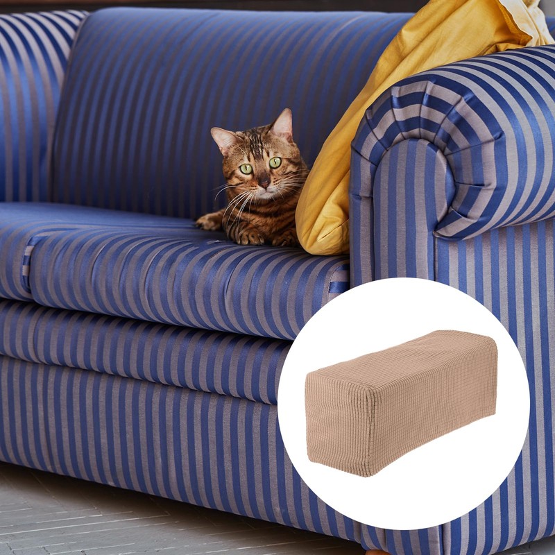 sourcing map 2pcs Stretch Armrest Covers for Chairs/Sofas, Couch Arm