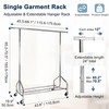Whitmor Heavy Duty Clothes Rack, Rolling Garment Rack with Lockable