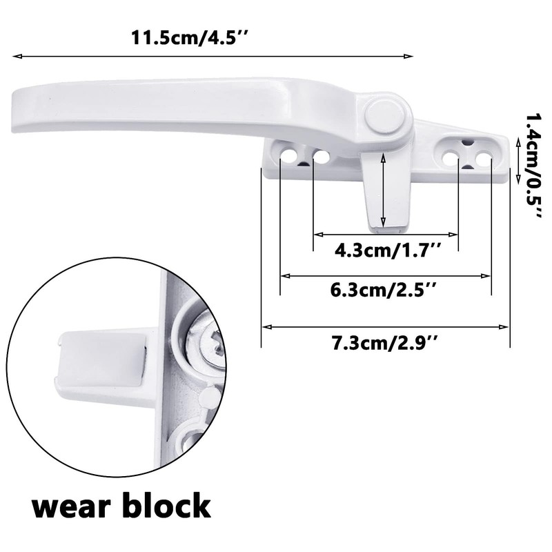 MATSOONY 2 Pack Window Handles - Double Glazing Window Handle