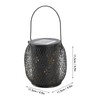 Solar Lantern Outdoor Waterproof Hanging Solar Light with Handle Chain