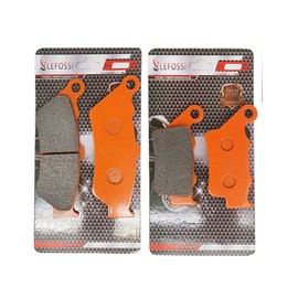 LE LEFOSSI Motorcycle Carbon Fibre Brake Pads Front Rear For Compatible With Honda CB 500 97-03 NX 650 Dominator 97-02 SLR650 97-98 FA209F FA213R