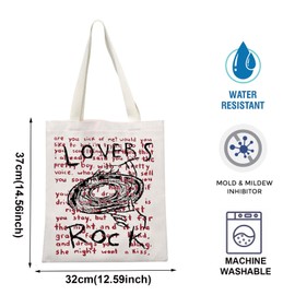 AKTAP TV G-irl Band Merch TV G-irls Lovers Rock Inspired Tote Bag TV G-irl Gift Music Merchandise For Canvas Bag (Lovers Rock)
