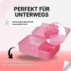 Uakeii Premium Unicorn Pony Lunch Box - Glitter Lunch Box